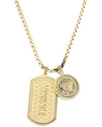 versace chain dog tag