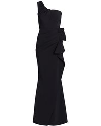 Chiara Boni Silveria Velvet Wrap Gown 