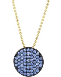 Phillips House Vibrant Affair 14k Gold & Sapphire Ball Chain Necklace - Blue