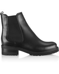 La Canadienne Conner Suede Booties in Black | Lyst