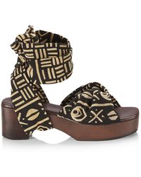 Brother Vellies Balabou Wrap Sandals - Multicolor