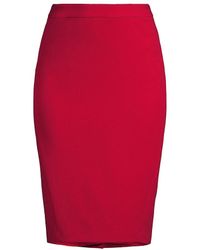 Emanuel Ungaro Bridget Pencil Skirt - Red