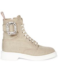 roger vivier combat boots
