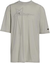Rick Owens X Champion - Tommy T-shirt in Black for Men | Lyst