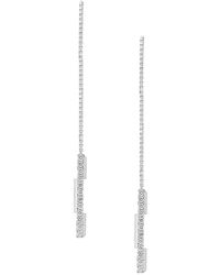 Gucci - Link To Love 18k White Gold & Diamond Drop Earrings - Lyst