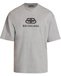 Balenciaga Cotton Rainbow Logo T Shirt In Black For Men Lyst
