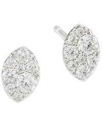 Hearts On Fire Tessa 18k White Gold & Diamond Marquise-shaped Stud Earrings