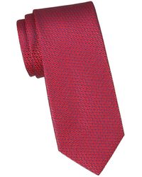 Charvet Geometric Silk Tie - Red