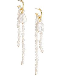 Amber Sceats - Bryn 24kplated & Freshwater Pearl Earrings - Lyst