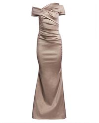 bella one shoulder mermaid gown