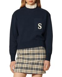 sandro smiley sweater