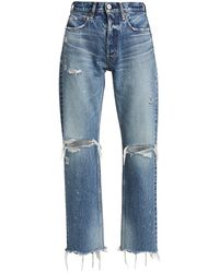 Moussy Denim Guilford Straight Jeans in 
