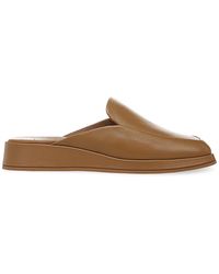 vince barrett woven leather mules