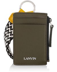 Lanvin Card Case-on-strap - Green