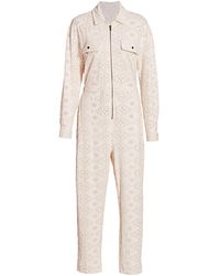 Free People Set The Tone Jumpsuit - White