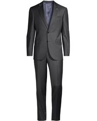 TED BAKER LONDON NAVY SUIT 3PC SIZE 40R TRS 34X32 BNWT 
