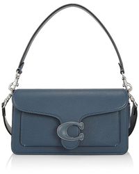 Coach Soft Tabby Cherry-print Leather Shoulder Bag In Brass/chalk