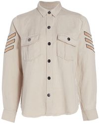 Rails Linen Loren Stone Rose Gold Military in Grey (Gray) | Lyst