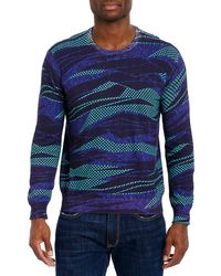 Robert Graham Mens Fulton Chain Long Sleeve Sweater 