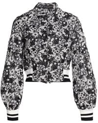 Frederick Anderson Embroidered Tulle Jacket - Black