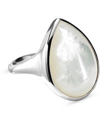 Ippolita Ondine Sterling Silver & Mother-of-pearl Teardrop Ring - Metallic