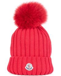 moncler pom pom hat womens