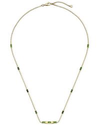 Louis Vuitton Gold-tone & Crystal Essential V Necklace in Metallic