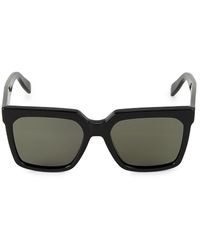 Celine Cl40055f 55mm Adjusted Fit Polarized Square Sunglasses in Black |  Lyst