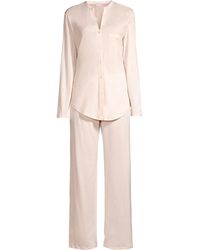 Hanro Cotton Deluxe Pajama Set - Pink