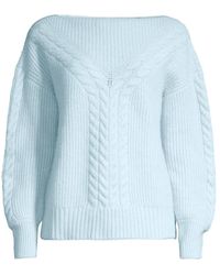 Vineyard Vines Traveling Cables Sweater - Blue