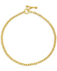 Elizabeth Locke Orvieto 19k Yellow Chain Necklace - Metallic