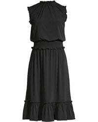 michael kors black sleeveless dress