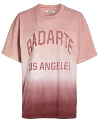 Rodarte Radarte Ombré Tie-dye Logo T-shirt - Pink