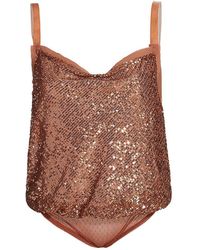 Free People Shimmer And Shine Sequin Bodysuit - Multicolor