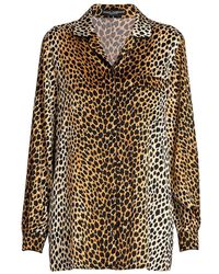 Womens Clothing Nightwear and sleepwear Pyjamas Dolce & Gabbana Tulle Leopard Print Pajama Shorts in Brown 