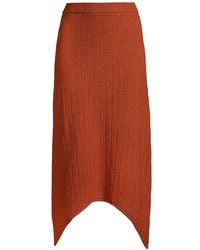 Victor Glemaud Knit Wool Midi-skirt - Multicolor