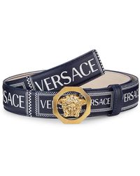 navy blue versace belt