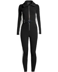 Womens Clothing Jumpsuits and rompers Full-length jumpsuits and rompers CORDOVA Fleece The Striped Ski Suit in Black 