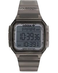 adidas Performance Unisex Digital Duramo Black Striped Polyurethane Strap  Watch 50mm Adp6090 for Men | Lyst