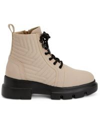 aquatalia linda leather combat boot