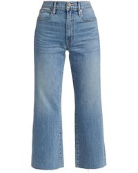 Damen Bekleidung Jeans Capri-Jeans und cropped Jeans SLVRLAKE Denim Denim High-Rise Cropped-Jeans London in Natur 
