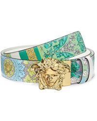 gold hibiscus print palazzo belt