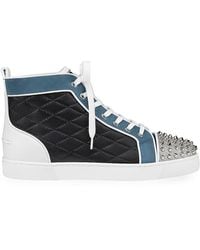 Christian Louboutin Size 39 Blue Lou Pik Pik Orlato Flat Spike Sneakers  ref.297923 - Joli Closet
