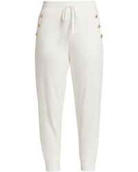 10 Crosby Derek Lam Jax Sailor Straight-leg Sweatpants - White
