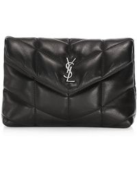 YSL Puffer Small Pouch in Quilted Lambskin ปี 2022