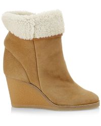 Isabel Marant Wedge Booties natural white elegant Shoes Booties Wedge Booties 
