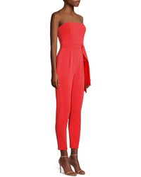 Black Halo Harbor Jumpsuit - Red