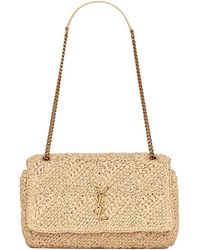 YL JAMIE MEDIUM CHAIN BAG “CARR RIVE GAUCHE” IN LAMBSKIN AND SUEDE 515821  in 2023