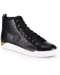 diesel tempus diamond high top sneakers