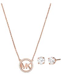 Michael Kors Logo Bar Pendant Necklace 